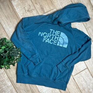 The North Face Blue Hooded Pullover sweatshirt
